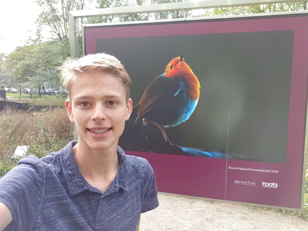 Over mij - mijn roodborst foto in de Hortus Botanicus Amsterdam